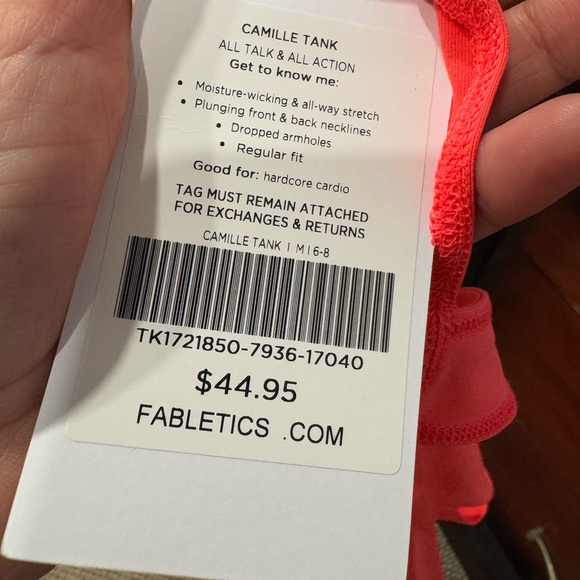 Confident Coral Sleeveless Top - Picture 7 of 7